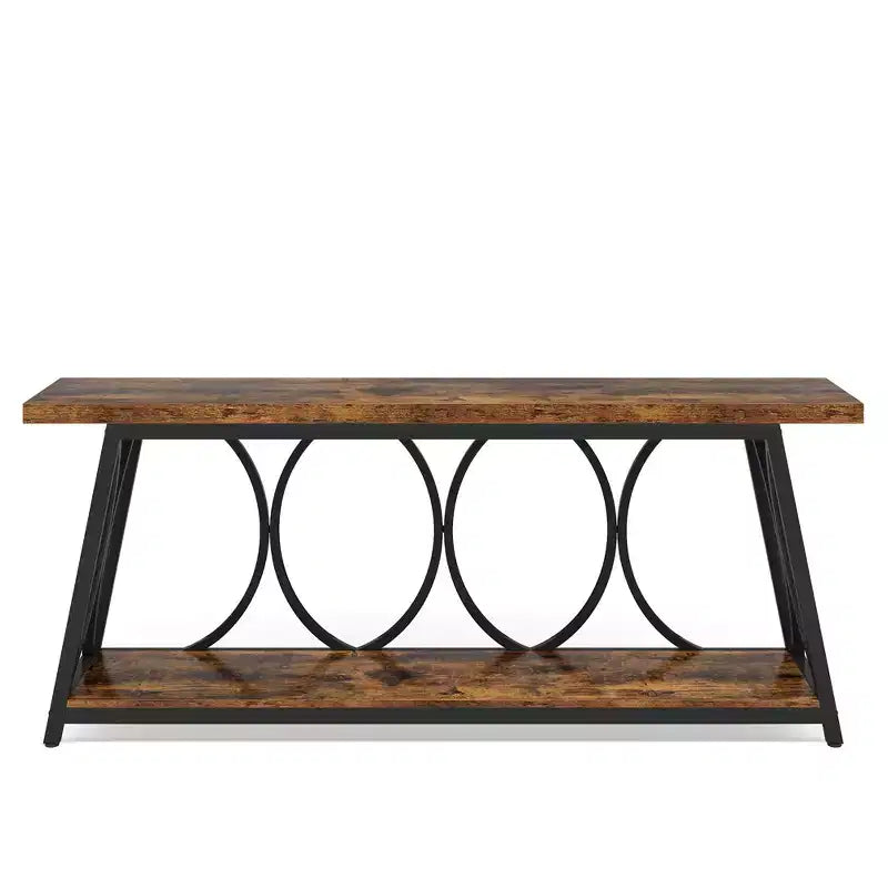 Tavolo Console Lungo 180 cm con Piedini Regolabili Tavolo d'Appoggio Multifunzionale