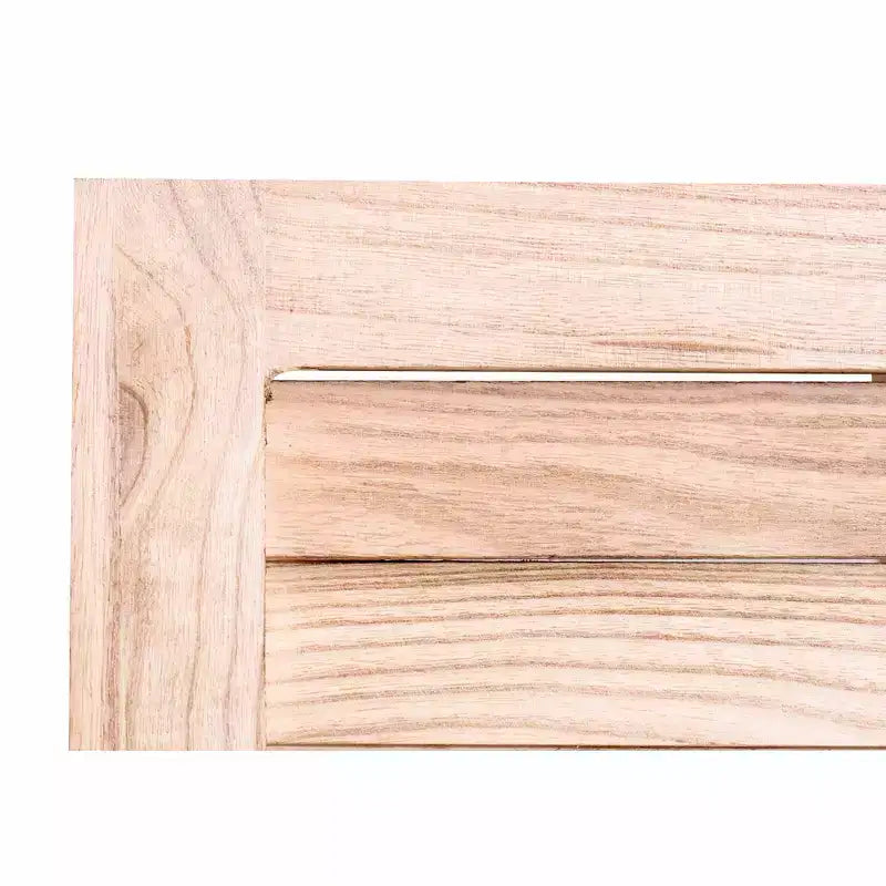 Divisorio a 4 pannelli in legno massello pieghevole, colore naturale, per casa e ufficio 140x165 cm