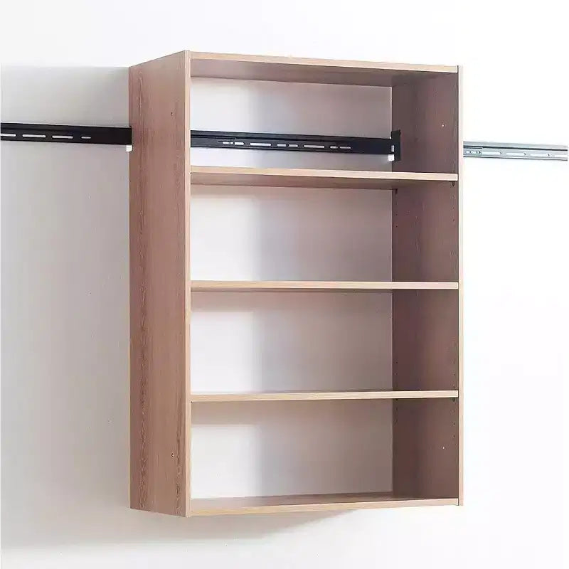 Sistema cabina armadio in legno a parete