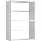 Sistema cabina armadio in legno a parete