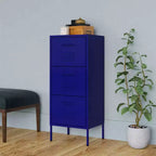 Mobile di Stoccaggio Acciaio Blu Navy Piedini Regolabili Medi - Blu Navy