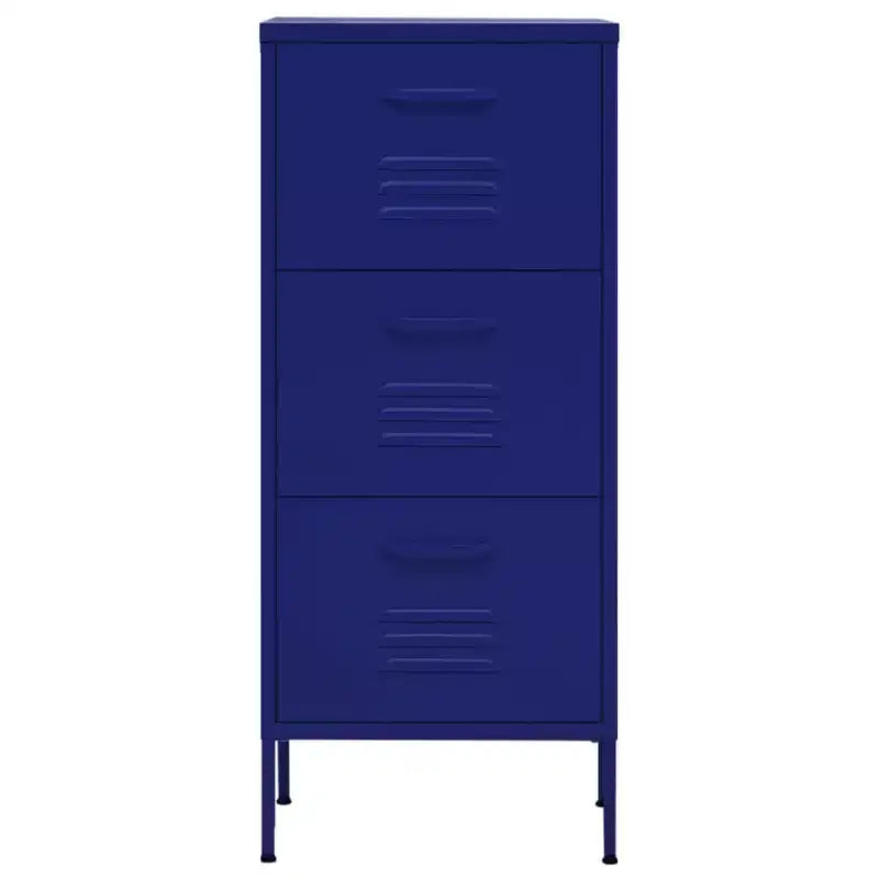 Mobile di Stoccaggio Acciaio Blu Navy Piedini Regolabili Medi - Blu Navy