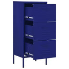 Mobile di Stoccaggio Acciaio Blu Navy Piedini Regolabili Medi - Blu Navy
