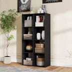 Organizer a 8 cubi con pannelli posteriori rimovibili, libreria aperta extra-lunga e robusta da 121 cm, scaffale multiuso
