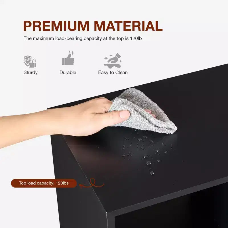 Organizer a 8 cubi con pannelli posteriori rimovibili, libreria aperta extra-lunga e robusta da 121 cm, scaffale multiuso