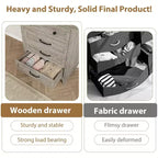 Comodino a 4 cassetti per camera da letto, cassettiera verticale alta 34,8 pollici con ampio spazio di archiviazione, cassettiera indipendente in legno per camera da letto, soggiorno