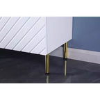 Mobile Contenitore a 4 Ante, Armadio Organizer in Legno MDF per Ufficio, Sala da Pranzo, Soggiorno, Cucina, Corridoio, Credenza Versatile Autoportante