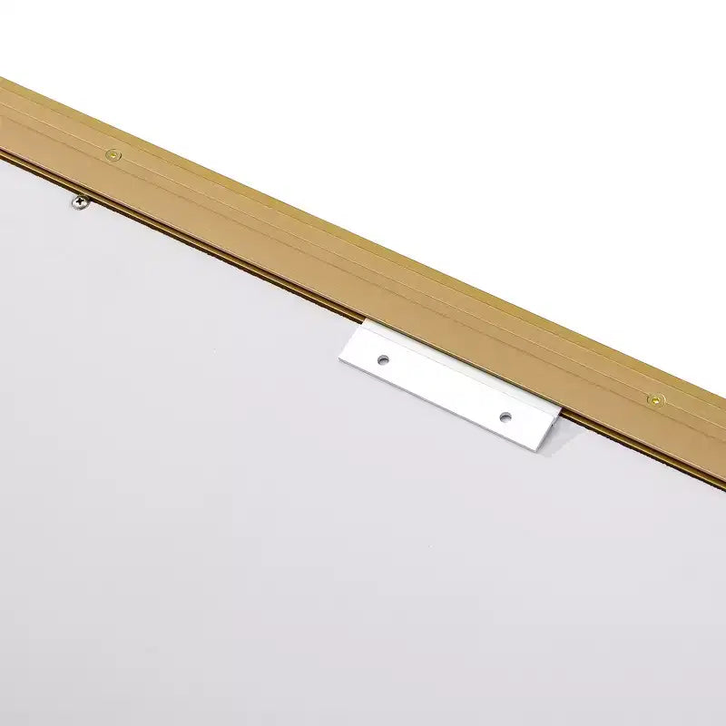 Specchio da bagno a parete a LED touch con vetro float HD, bordo smussato, cornice in alluminio e anti-appannamento, 40x30