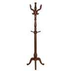 Appendiabiti da terra retrò creativo in legno massello di frassino con 8 ganci, per cappotti/cappelli/sciarpe (soggiorno/camera da letto)