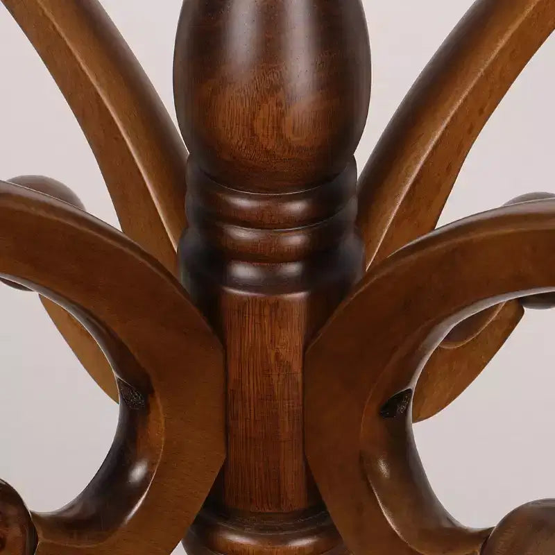 Appendiabiti da terra retrò creativo in legno massello di frassino con 8 ganci, per cappotti/cappelli/sciarpe (soggiorno/camera da letto)