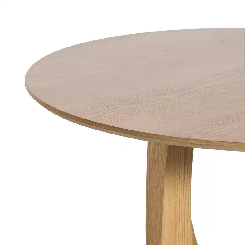 Tavolo da pranzo rotondo in legno da 42 pollici per 4 persone, tavolo da cucina e sala da pranzo moderno in stile rustico