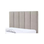 Letto estraibile doppio in tessuto effetto lino