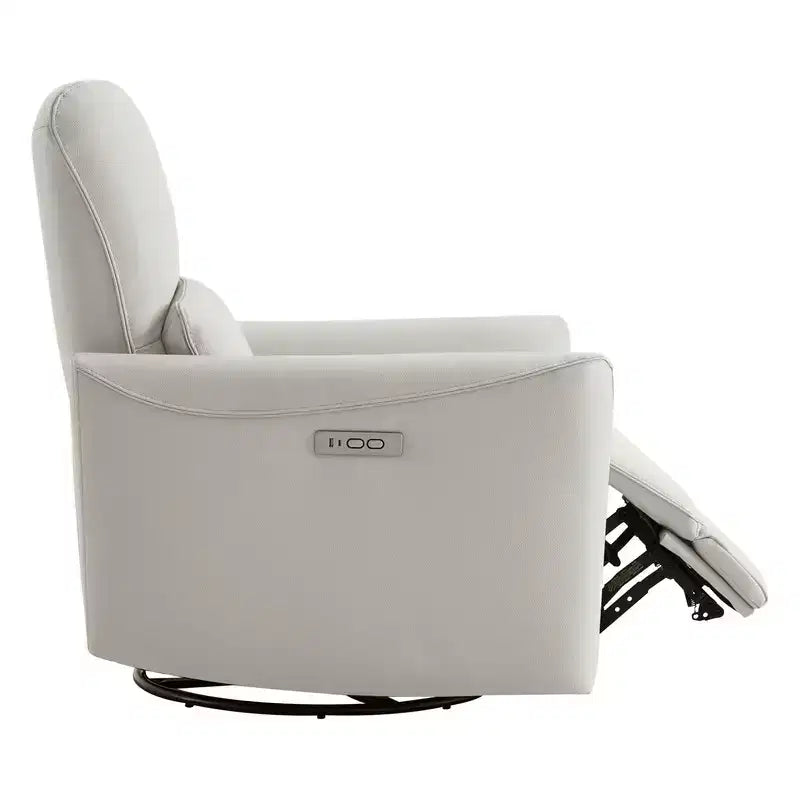 Poltrona Reclinabile Girevole con Funzione Glider e Porte USB