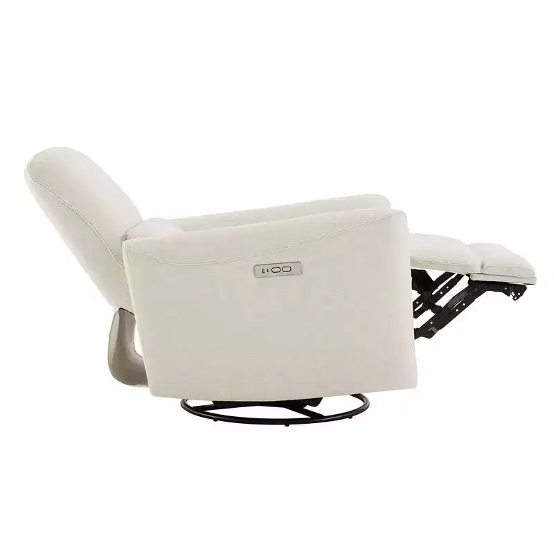 Poltrona Reclinabile Girevole con Funzione Glider e Porte USB