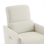 Poltrona Reclinabile Girevole con Funzione Glider e Porte USB