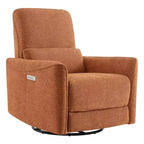 Poltrona Reclinabile Girevole con Funzione Glider e Porte USB