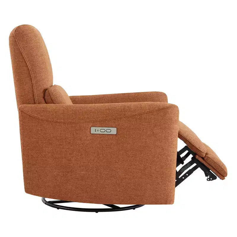 Poltrona Reclinabile Girevole con Funzione Glider e Porte USB