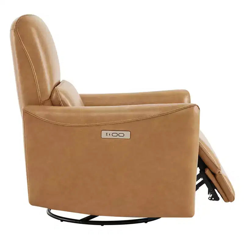 Poltrona Reclinabile Girevole con Funzione Glider e Porte USB