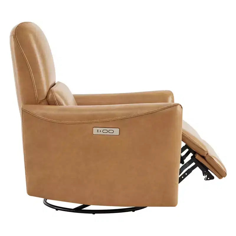 Poltrona Reclinabile Girevole con Funzione Glider e Porte USB