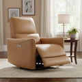 Spruce & Spring Power Swivel Glider Recliner Chair with USB Ports
