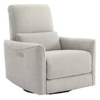 Poltrona Reclinabile Girevole con Funzione Glider e Porte USB