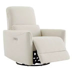 Poltrona Reclinabile Girevole con Funzione Glider e Porte USB