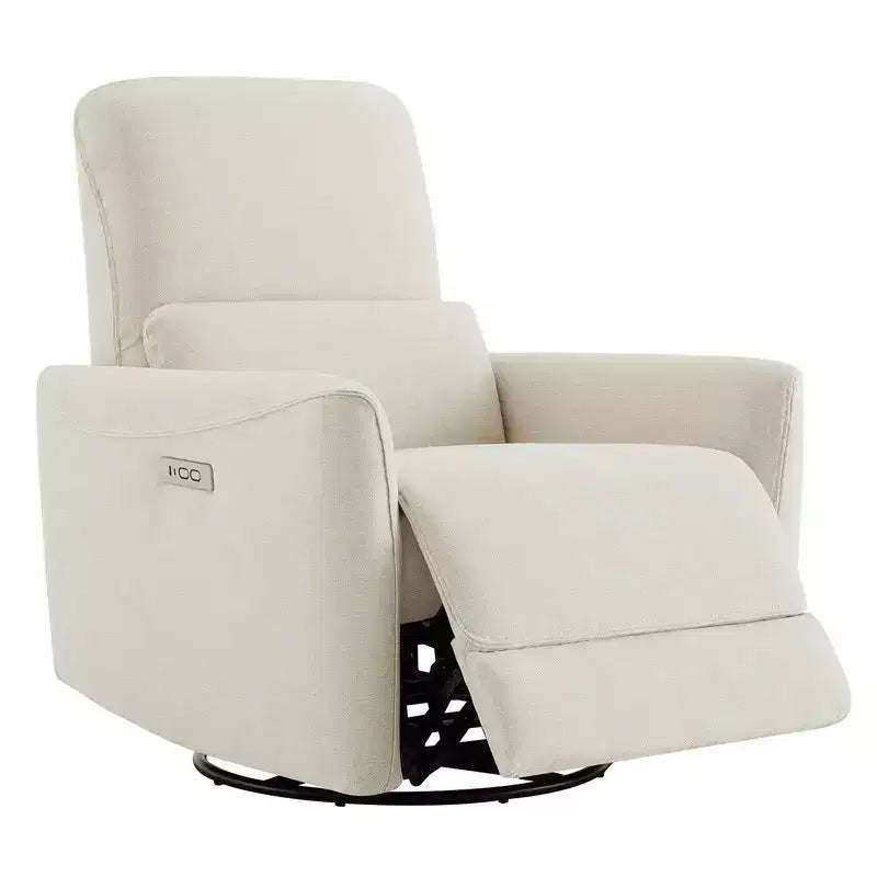 Poltrona Reclinabile Girevole con Funzione Glider e Porte USB