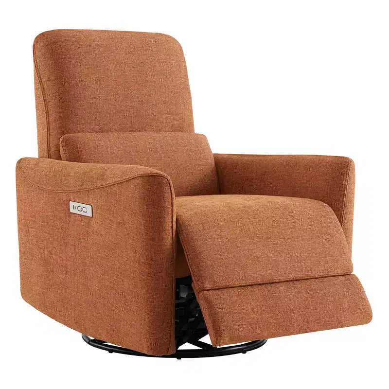 Poltrona Reclinabile Girevole con Funzione Glider e Porte USB