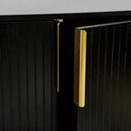 Credenza moderna, credenza a buffet con 3 ante e 4 ripiani, mobiletto contenitore per soggiorno, sala da pranzo, cucina