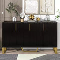 Credenza moderna, credenza a buffet con 3 ante e 4 ripiani, mobiletto contenitore per soggiorno, sala da pranzo, cucina