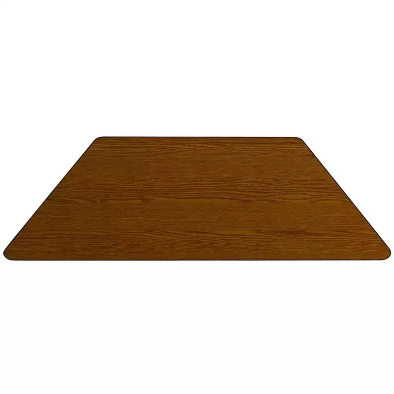 Tavolo attività mobile regolabile laminato HP grigio trapezoidale 22.5x45