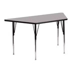 Tavolo attività mobile regolabile laminato HP grigio trapezoidale 22.5x45