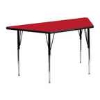 Tavolo attività mobile regolabile laminato HP grigio trapezoidale 22.5x45