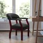 Sedia per conferenze Emma e Oliver con borchie decorative