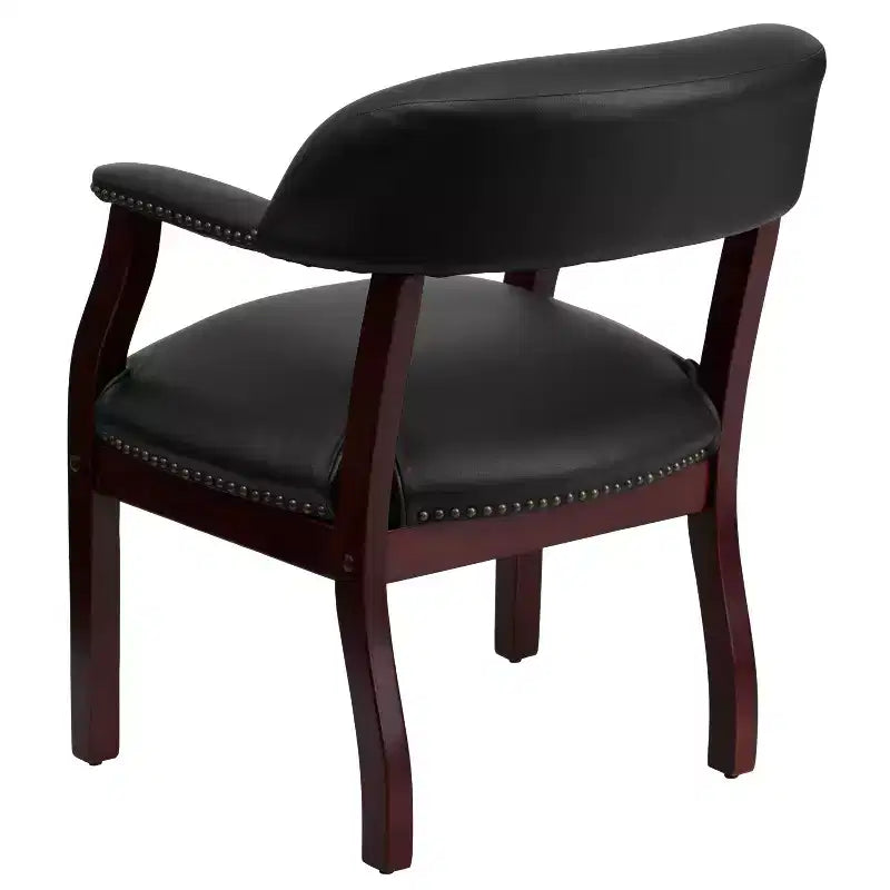 Sedia per conferenze Emma e Oliver con borchie decorative
