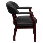 Sedia per conferenze Emma e Oliver con borchie decorative