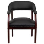 Sedia per conferenze Emma e Oliver con borchie decorative