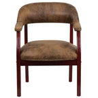 Sedia per conferenze Emma e Oliver con borchie decorative