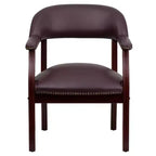 Sedia per conferenze Emma e Oliver con borchie decorative