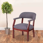 Sedia per conferenze Emma e Oliver con borchie decorative