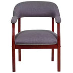 Sedia per conferenze Emma e Oliver con borchie decorative