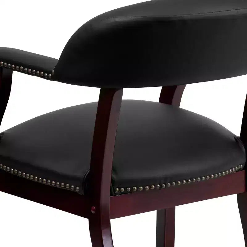 Sedia per conferenze Emma e Oliver con borchie decorative