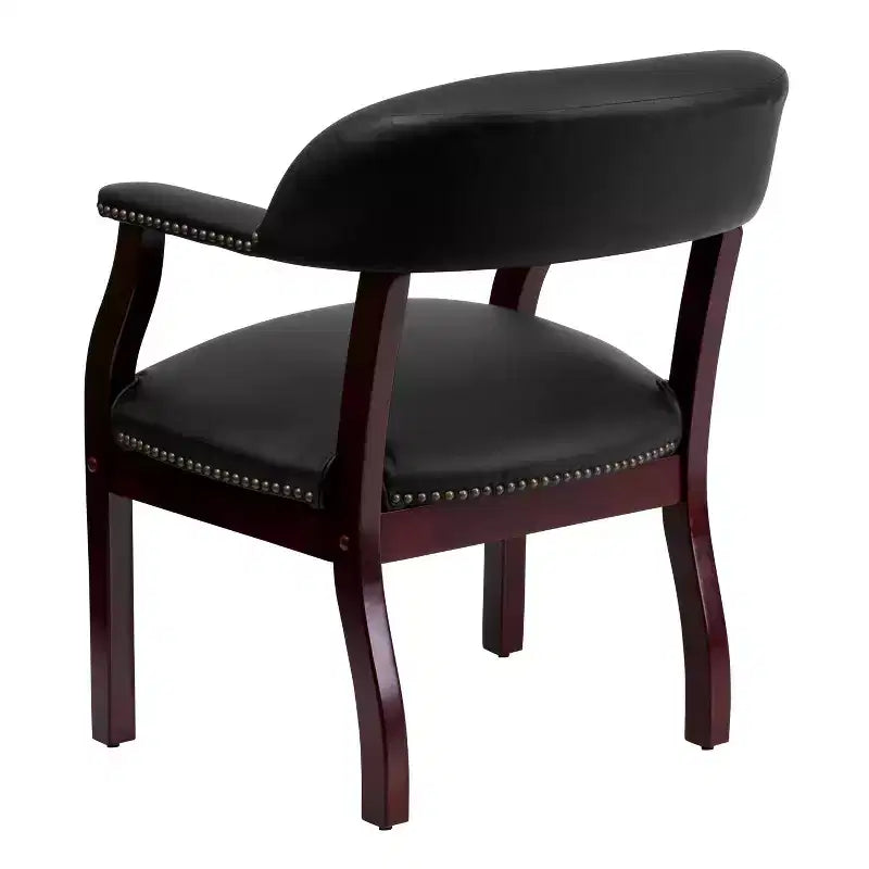 Sedia per conferenze Emma e Oliver con borchie decorative