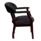 Sedia per conferenze Emma e Oliver con borchie decorative