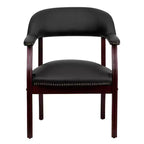 Sedia per conferenze Emma e Oliver con borchie decorative
