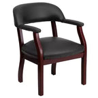 Sedia per conferenze Emma e Oliver con borchie decorative