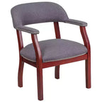 Sedia per conferenze Emma e Oliver con borchie decorative