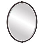 Generation Lighting Dannis 32 3/4 Oil-Rubbed Bronze Oval Wall Mirror